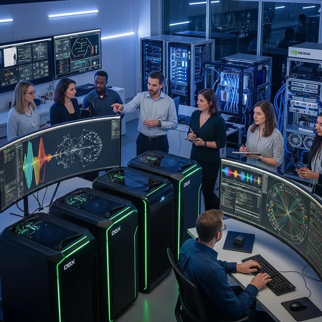 NVIDIA DGX workstation used for quantum simulations